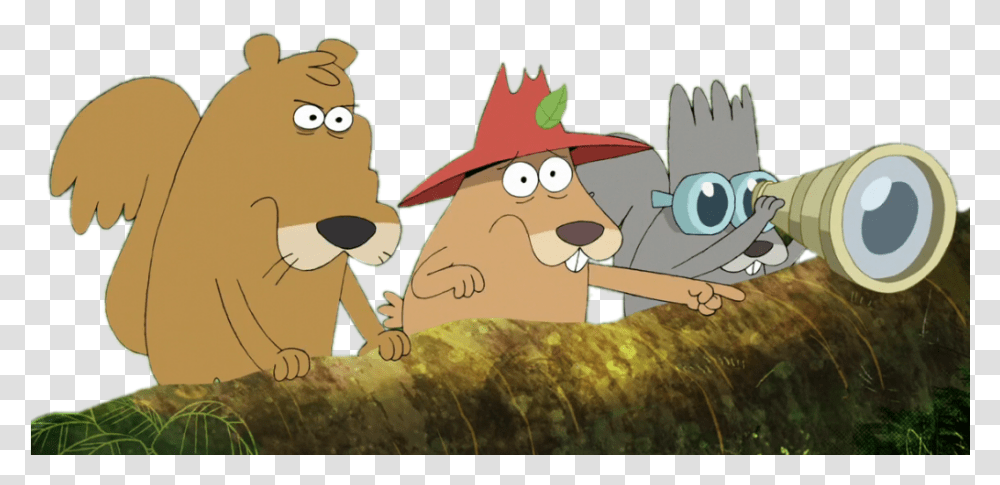 Harvey Beaks Characters Squirrels On The Lookout Harvey Beaks Squirrels, Mammal, Animal, Wildlife, Beaver Transparent Png