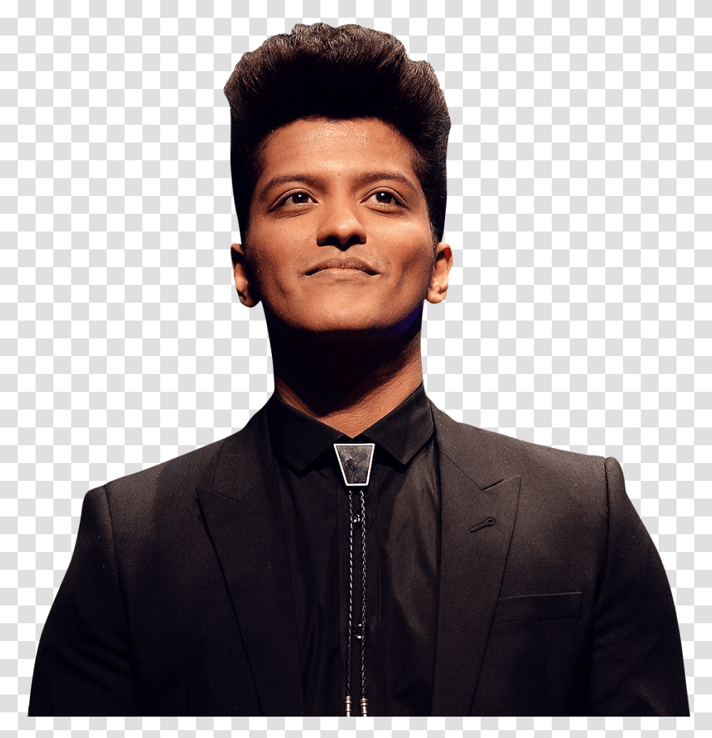 Has Anyone Here Ever Seen Greg Mabin And Bruno Mars Bruno Mars, Person, Suit, Overcoat Transparent Png
