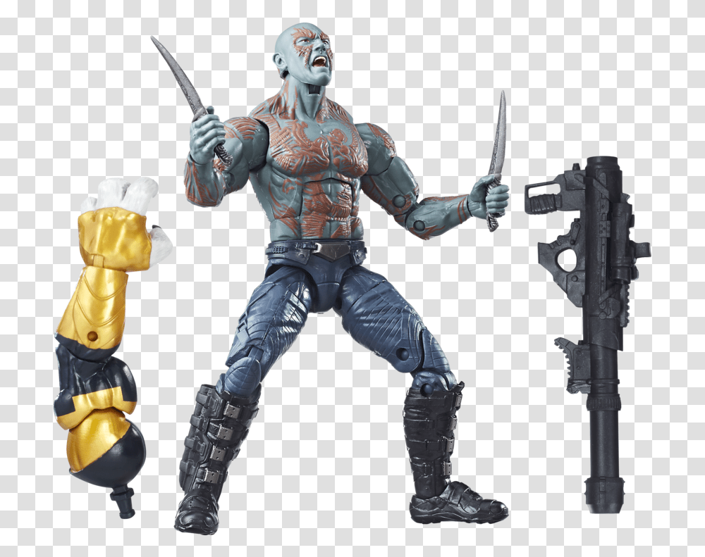 Hasbro Introduces New Marvel Lines Guardians Of The Galaxy Vol 2 Drax Marvel Legends, Person, Human, Toy, Astronaut Transparent Png