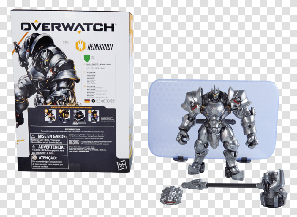 Hasbro Overwatch Ultimates Reinhardt, Toy, Robot, Poster, Advertisement Transparent Png