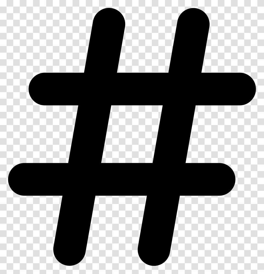 Hashtag, Cross, Stencil Transparent Png
