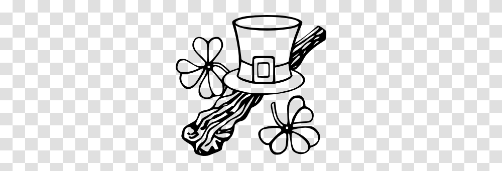 Hat And Shillelagh Clip Art, Stencil, Lawn Mower, Tool Transparent Png