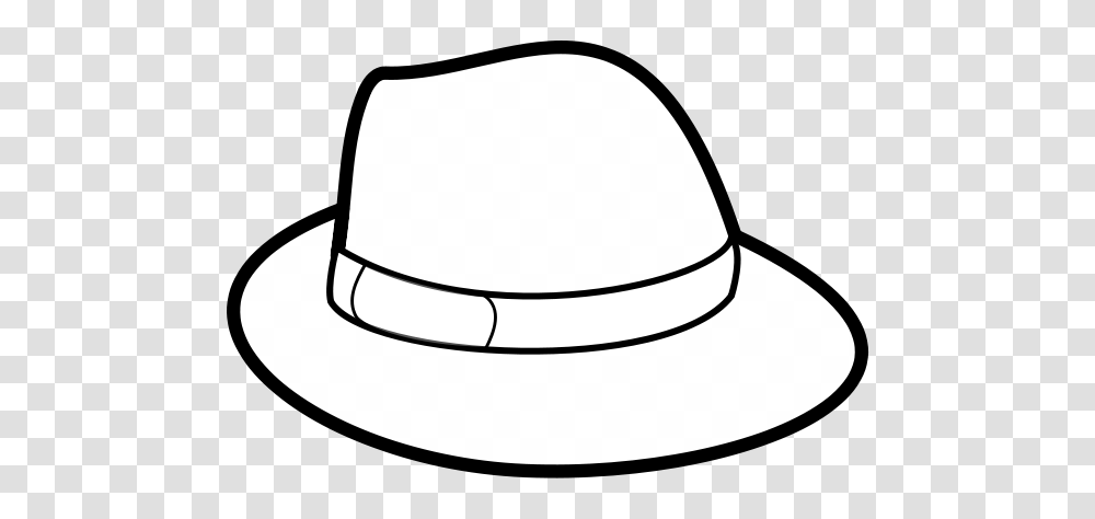 Hat Clip Art Black And White, Apparel, Sun Hat, Cowboy Hat Transparent Png