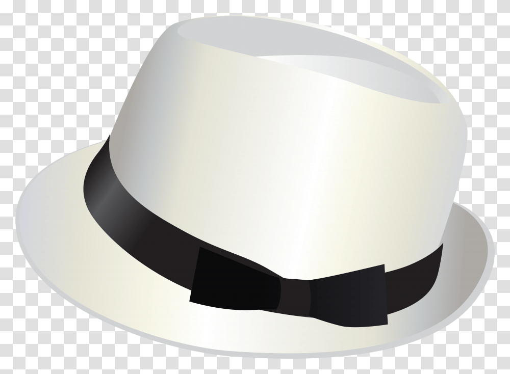 Hat Clipart White Fedora Hat, Clothing, Apparel, Cowboy Hat, Lamp Transparent Png