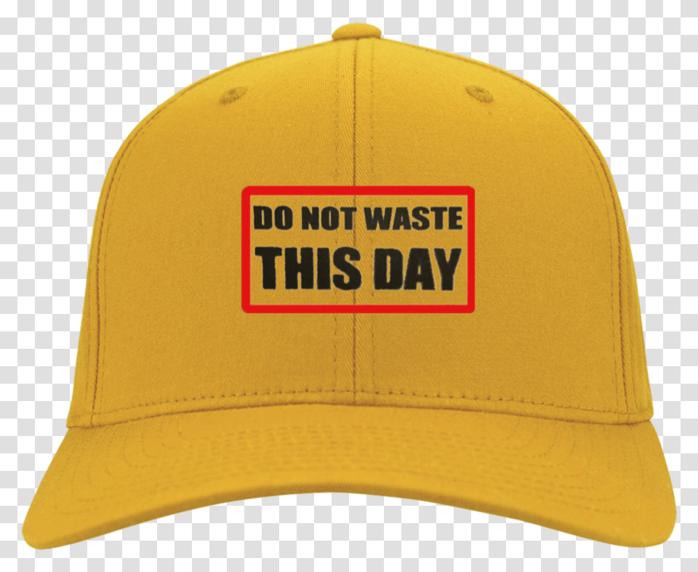 Hat Do Not Waste This Day Logo Baseball Cap, Clothing, Apparel Transparent Png