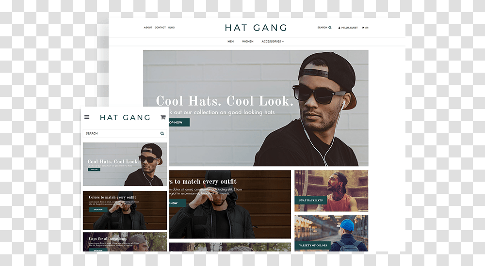 Hat Gang Website, Person, Sunglasses, Collage, Poster Transparent Png