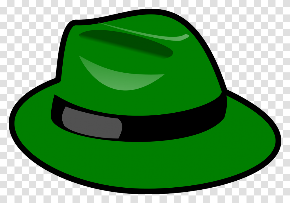 Hat Green Fedora Stylish Headgear Gangster Mob Six Thinking Hats Green, Apparel, Baseball Cap, Sun Hat Transparent Png