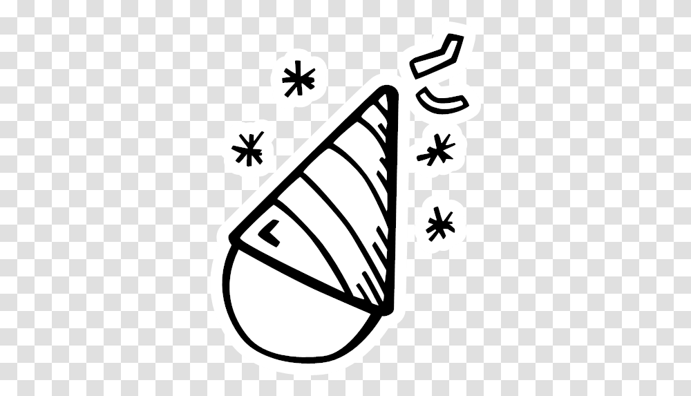 Hat New Year Party Icon Years, Stencil, Symbol, Dynamite, Bomb Transparent Png