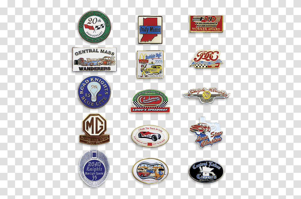Hat Pins Rallye Productions Lapel Car Show Emblem, Logo, Symbol, Trademark, Clock Tower Transparent Png