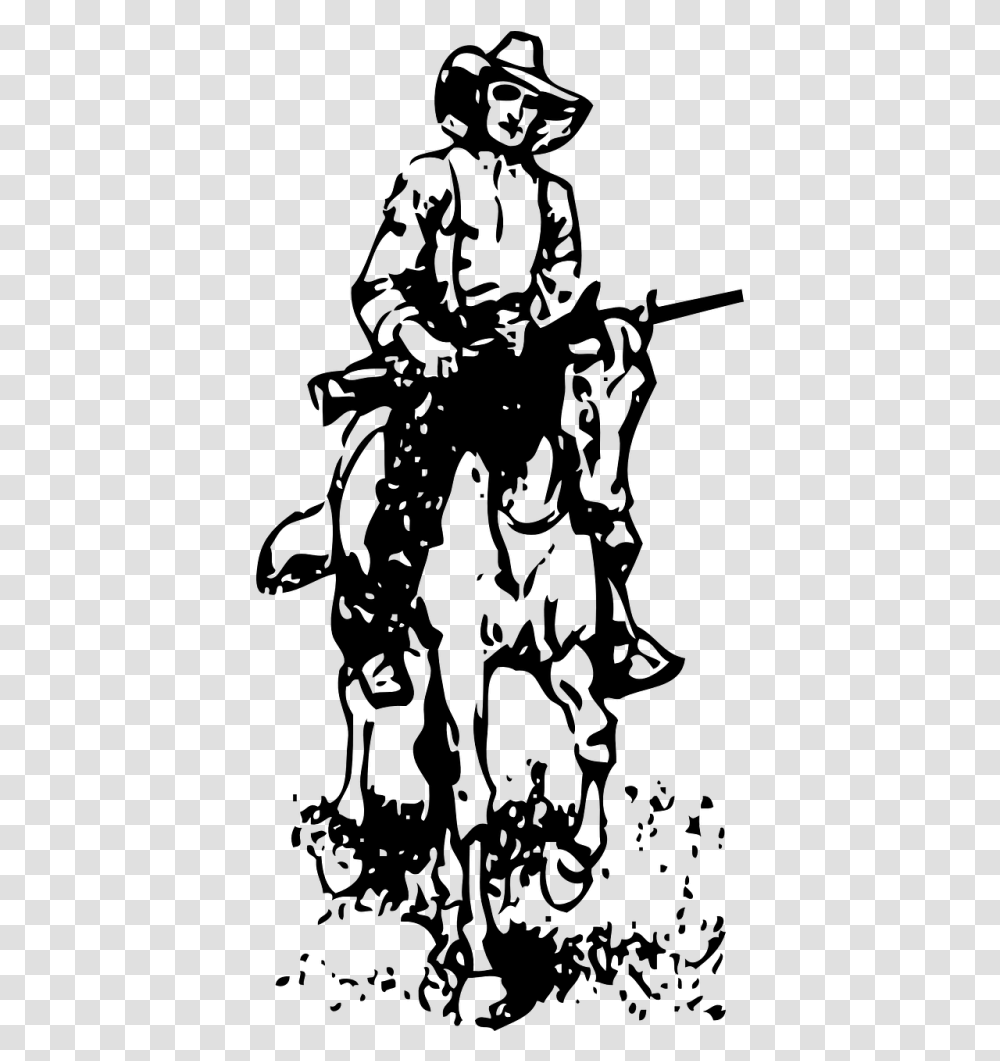 Hat Smile Chaps Western Stencil Cowboy Clip Art Black And White, Gray, World Of Warcraft Transparent Png