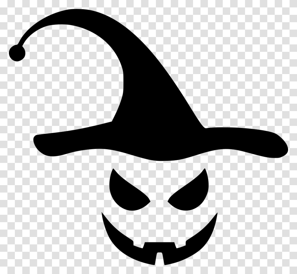 Hat Ugly Horrow Smile Halloween, Stencil, Apparel, Hammer Transparent Png