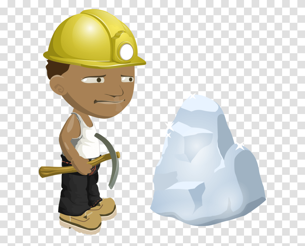 Hat Worker Free Mining Clipart, Plastic Bag, Helmet, Apparel Transparent Png
