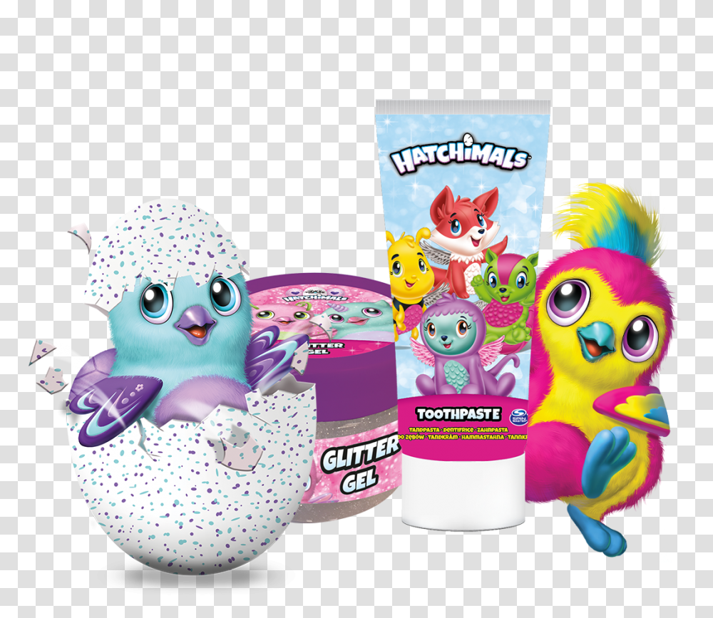 Hatchimals Cartoon, Label, Text, Figurine, Purple Transparent Png