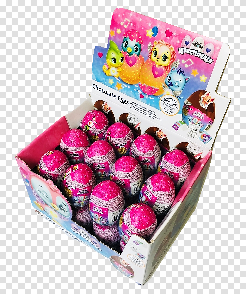 Hatchimals Chocolate Egg X24 Box, Food, Candy, Birthday Cake, Dessert Transparent Png