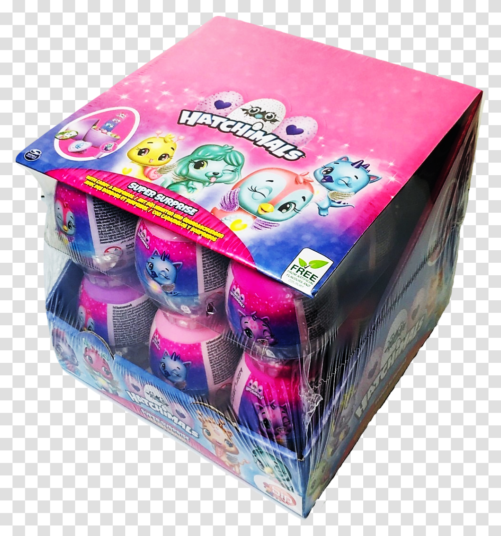 Hatchimals Super Surprise Egg X18 Box, Gum, Nature, Outdoors, Rubix Cube Transparent Png