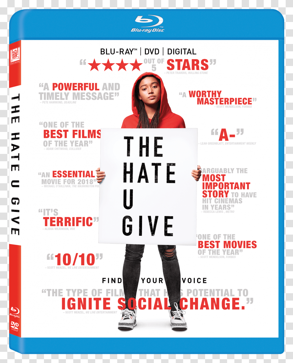 Hate U Give Dvd, Flyer, Poster, Paper, Advertisement Transparent Png