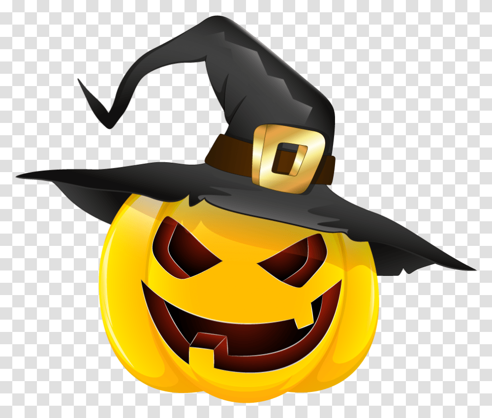 Hats Clipart Halloween Halloween Pumpkin And Witch Hat, Symbol Transparent Png