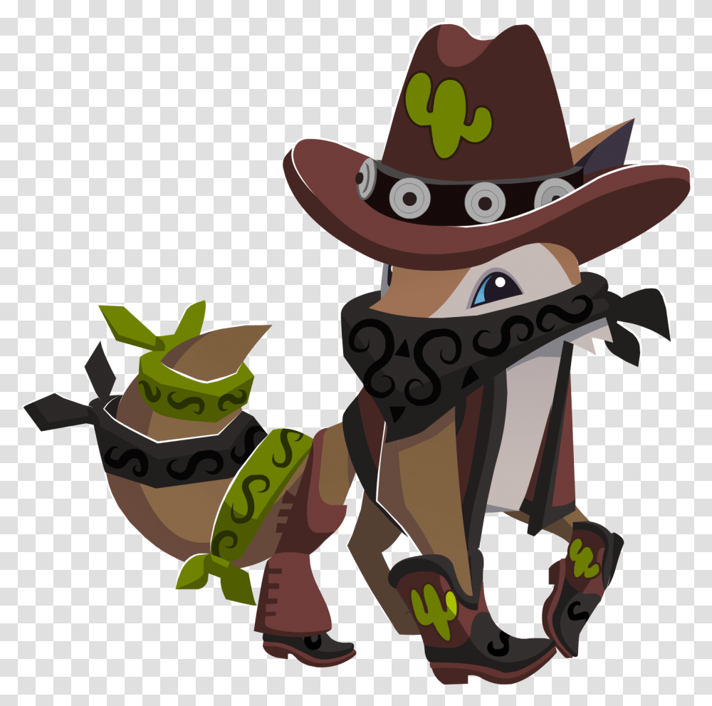 Hats Clipart Wild West Free For Animal Jam Coyote, Clothing, Mammal, Toy, Costume Transparent Png