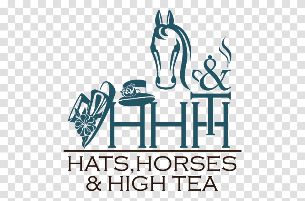 Hats Horses Amp High Tea Illustration, Poster, Advertisement, Alphabet Transparent Png