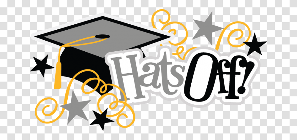 Hats Off Scrapbook Title Graduation Graduate, Number, Label Transparent Png