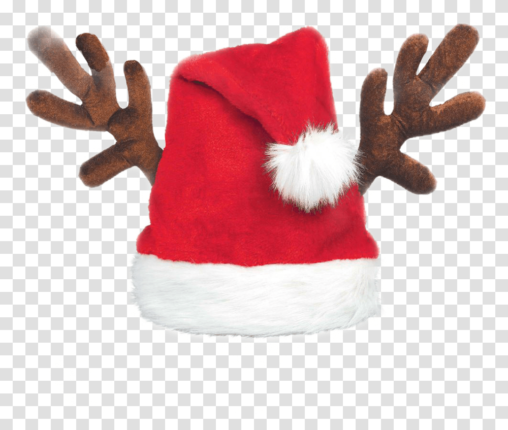 Hatsantasantahatreindeersantareindeerredhatantleranters Reindeer Hat, Clothing, Apparel, Plush, Toy Transparent Png