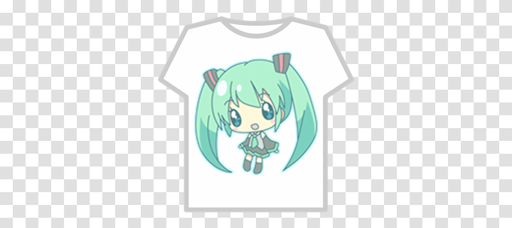 Hatsune Miku Chibi Chibi Cute Anime Drawing, Clothing, Apparel, T-Shirt, Sweets Transparent Png