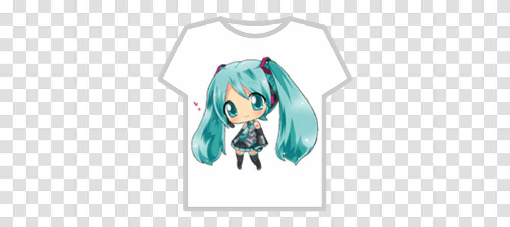 Hatsune Miku Chibi T Roblox Miku, Clothing, Manga, Comics, Book Transparent Png