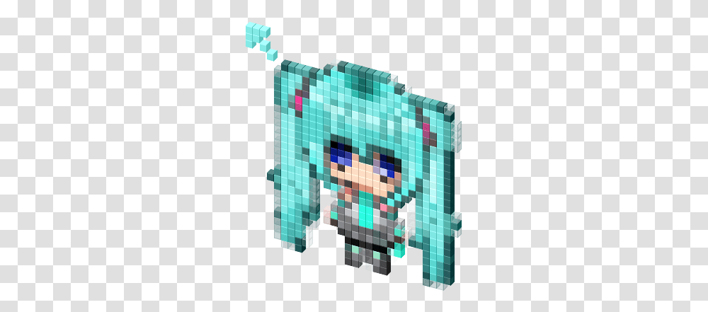 Hatsune Miku Cursor Cursor Hatsune Miku Gif, Minecraft, Crystal, Urban, City Transparent Png