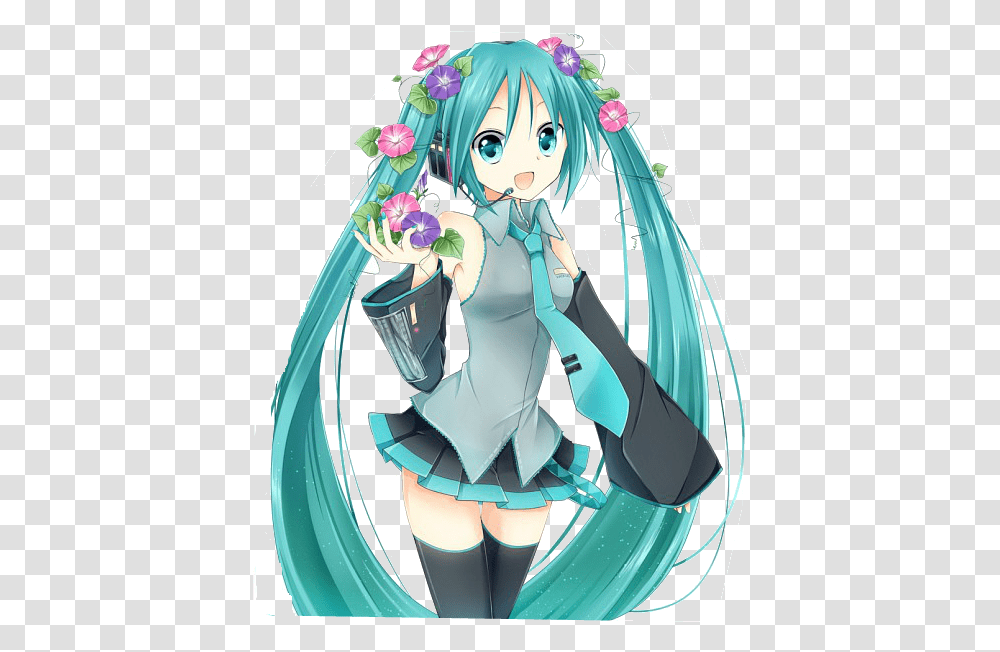 Hatsune Miku Cute, Manga, Comics, Book, Doll Transparent Png