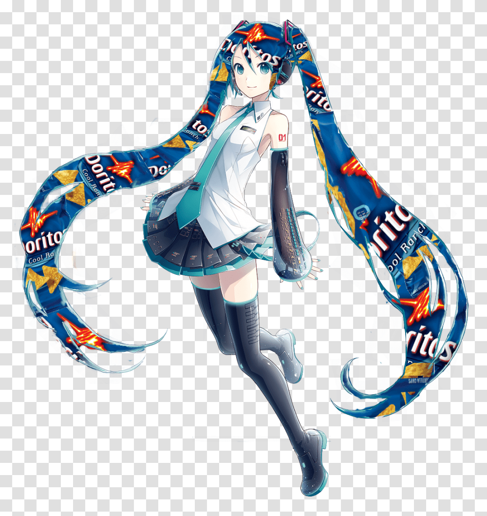 Hatsune Miku Doritos Hair Doritos Hair Know Your Meme, Person, Human, Leisure Activities, Costume Transparent Png