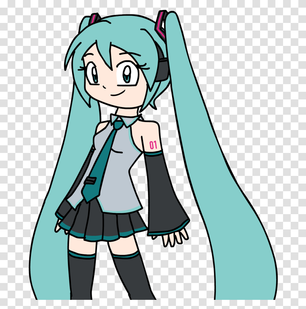 Hatsune Miku Fanart By Hfmr Cartoon, Person, Human, Manga, Comics Transparent Png