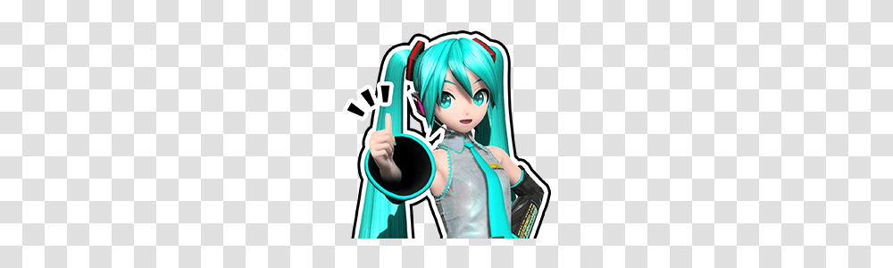 Hatsune Miku Project Diva Future Tone Line Stickers Line Store, Costume, Toy, Person, Human Transparent Png