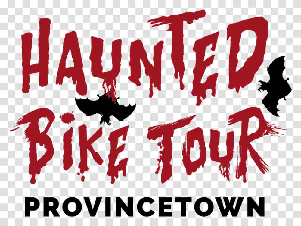 Haunted Bike Tour Of Provincetown Massachusetts Cape Poster, Calligraphy, Handwriting, Advertisement Transparent Png