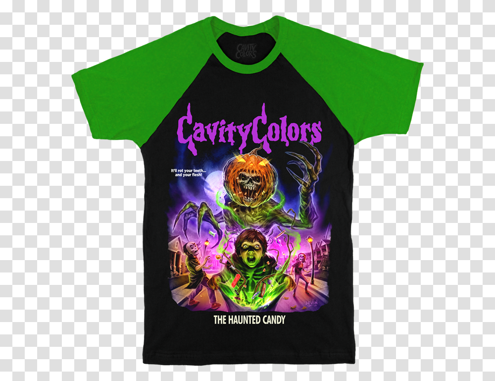 Haunted Candy Cavity Colors, Apparel, T-Shirt, Person Transparent Png