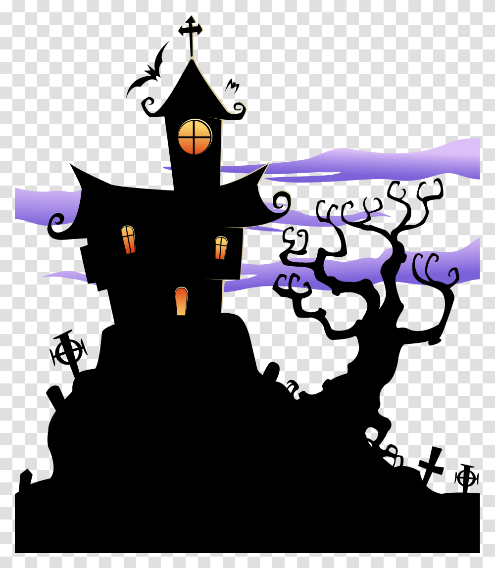 Haunted House Clipart Background Haunted House Clipart, Cross, Pillow Transparent Png