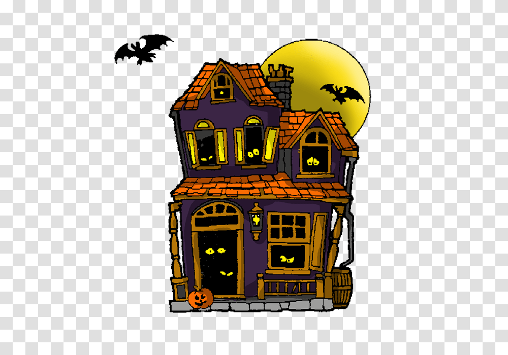 Haunted House Clipart Clipart Crossword, Pac Man, Urban, Building Transparent Png