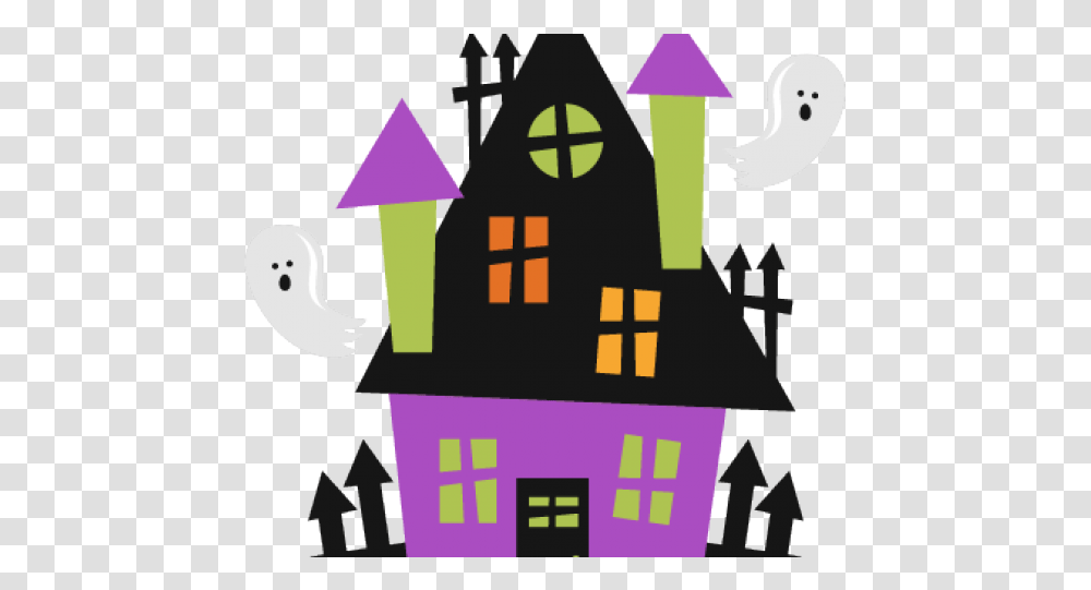 Haunted House Clipart Creepy Old House Halloween Haunted House Clipart, Building, Architecture, Urban, Poster Transparent Png