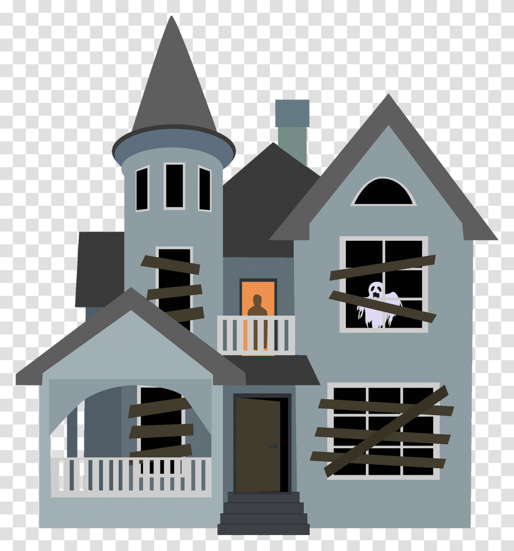 Haunted House Clipart Halloween House Clip Arts, Building, Tower, Architecture, Spire Transparent Png