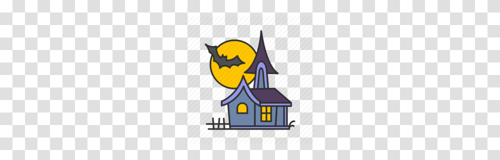 Haunted House Clipart, Poster, Advertisement, Pac Man, Halloween Transparent Png