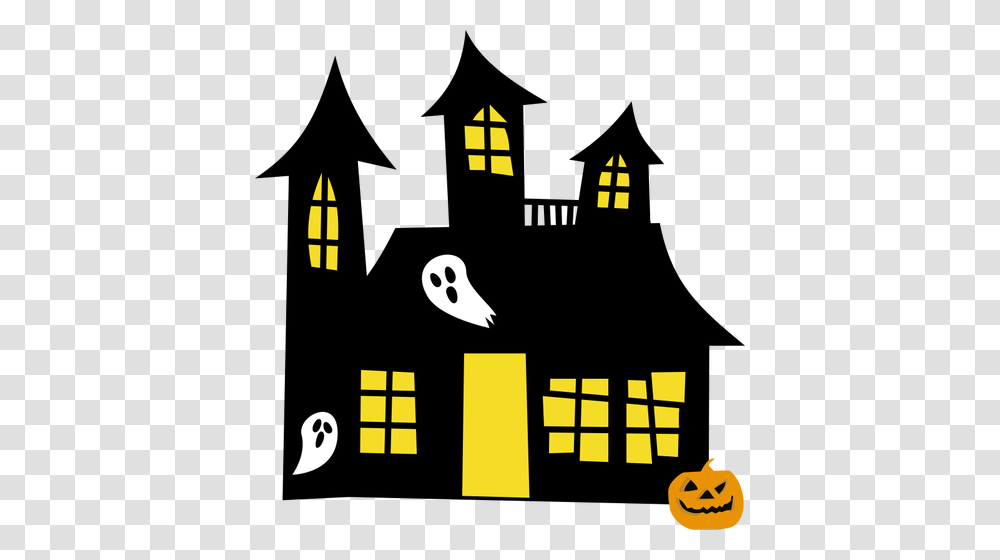 Haunted House Drawing, Pac Man, Poster, Advertisement Transparent Png