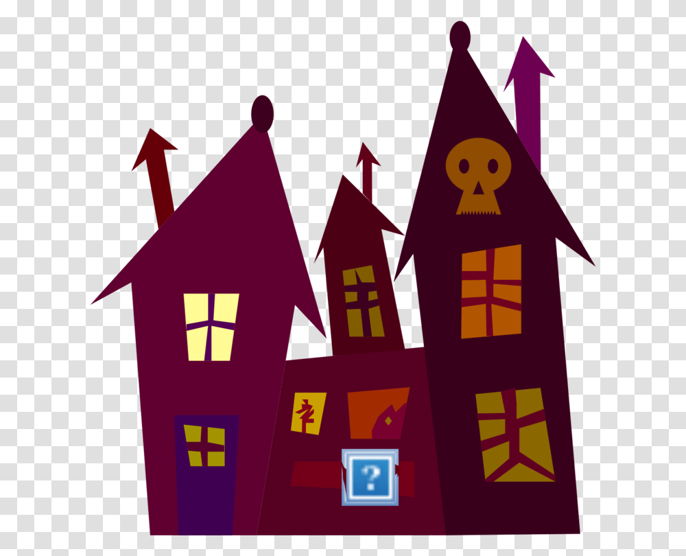 Haunted House Ghost Spooky House Drawing, Tree, Plant, Lighting Transparent Png