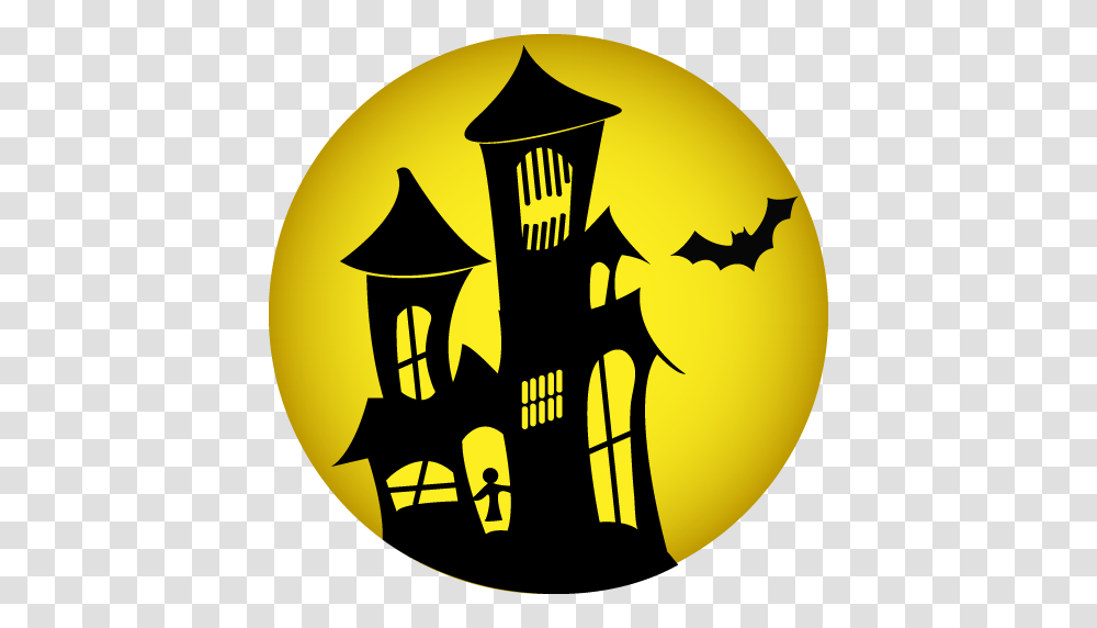 Haunted House Icon, Halloween, Light, Stencil, Pumpkin Transparent Png