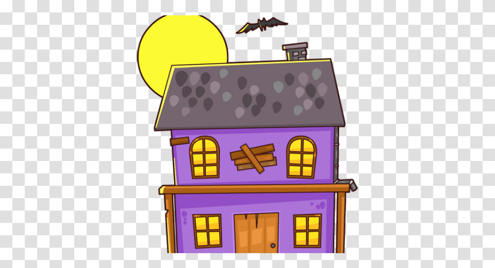 Haunted Houses Clipart Make Haunted House Cartoon, Interior Design, Indoors, Housing, Building Transparent Png