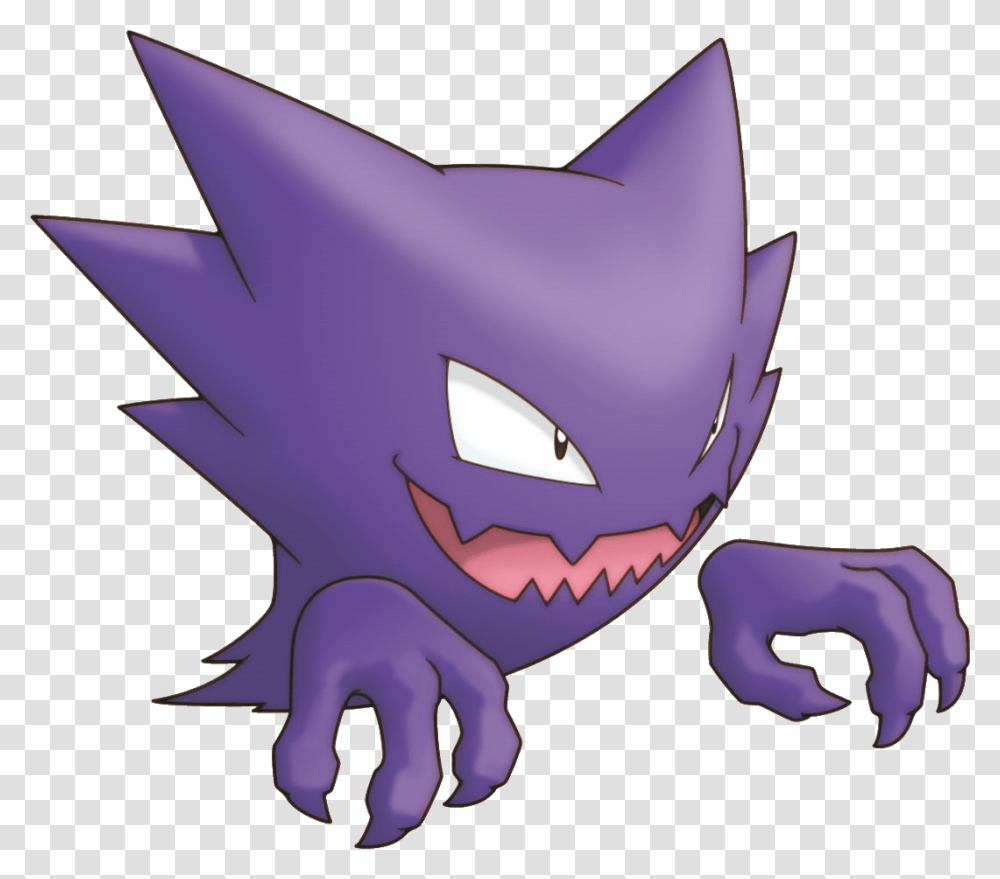 Haunter Evolves To Gengar Evolves From Gastly Ghost Pokemon, Teeth, Mouth, Lip, Dragon Transparent Png