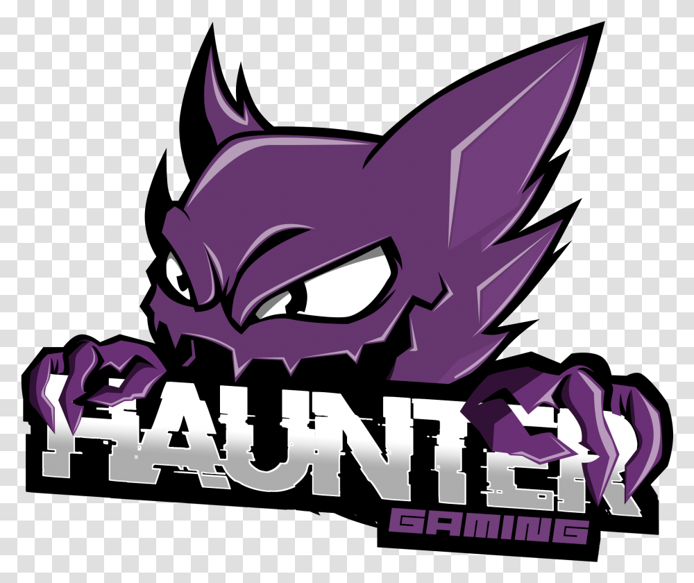 Haunter Gaming Fictional Character, Dragon, Purple, Statue, Sculpture Transparent Png