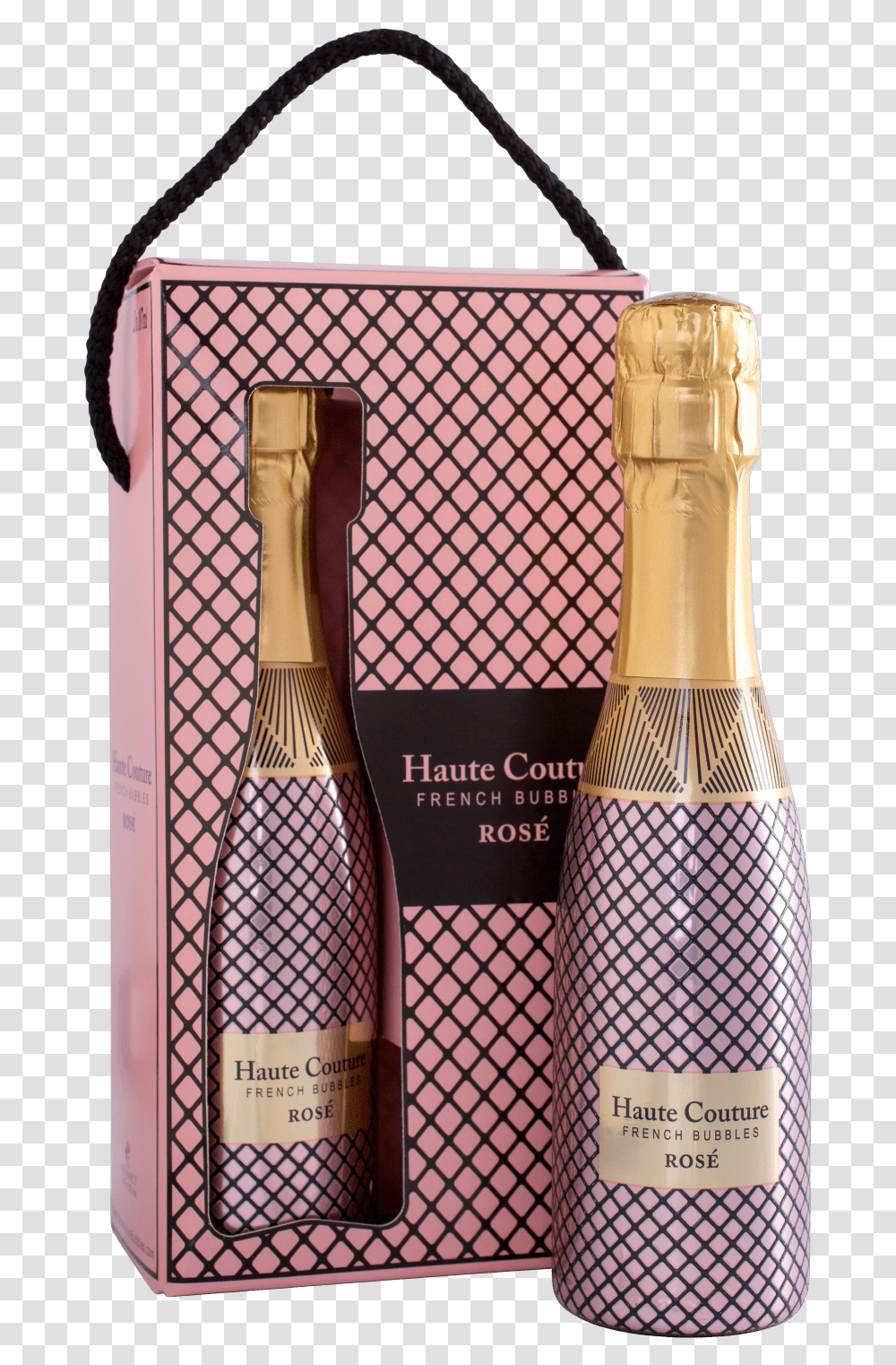 Haute Couture French Bubbles, Tie, Bottle, Alcohol, Beverage Transparent Png