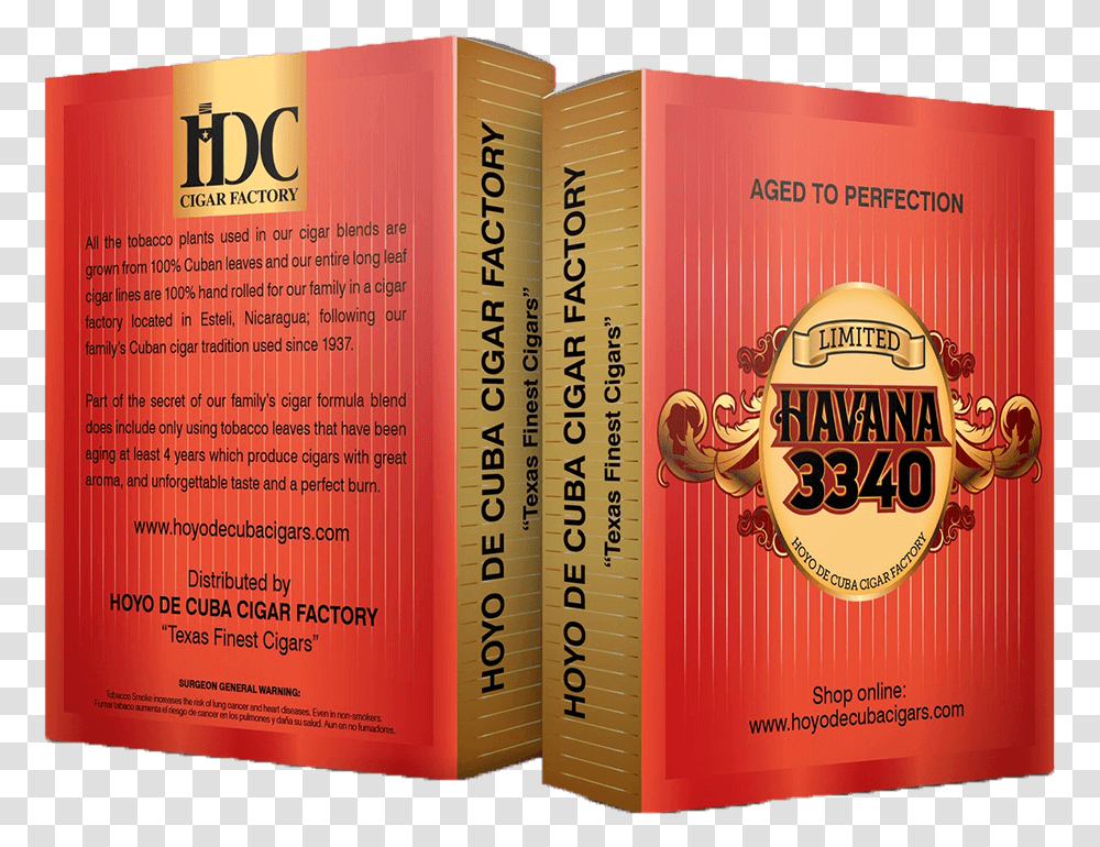 Havana 3340 Robusto Extra Cigars Book Cover, Paper, Poster, Advertisement Transparent Png
