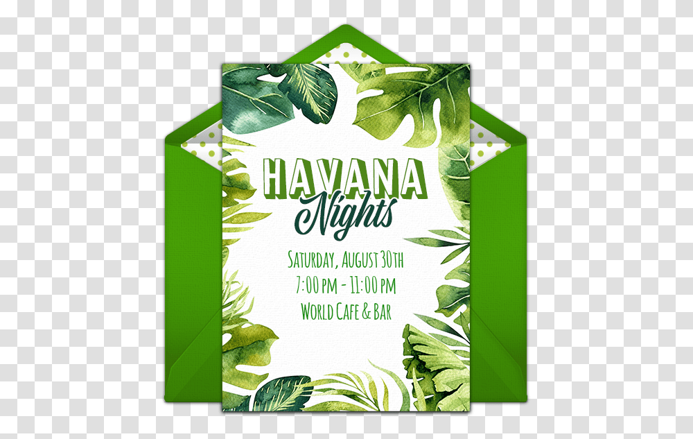 Havana Night Invitation Template, Flyer, Poster, Paper, Advertisement Transparent Png
