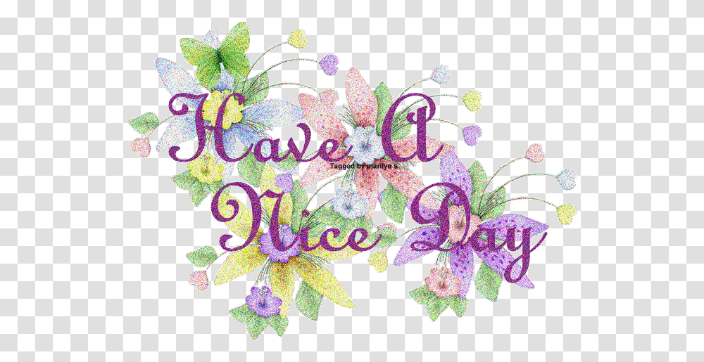 Have A Nice Day Flower Gif, Floral Design, Pattern Transparent Png
