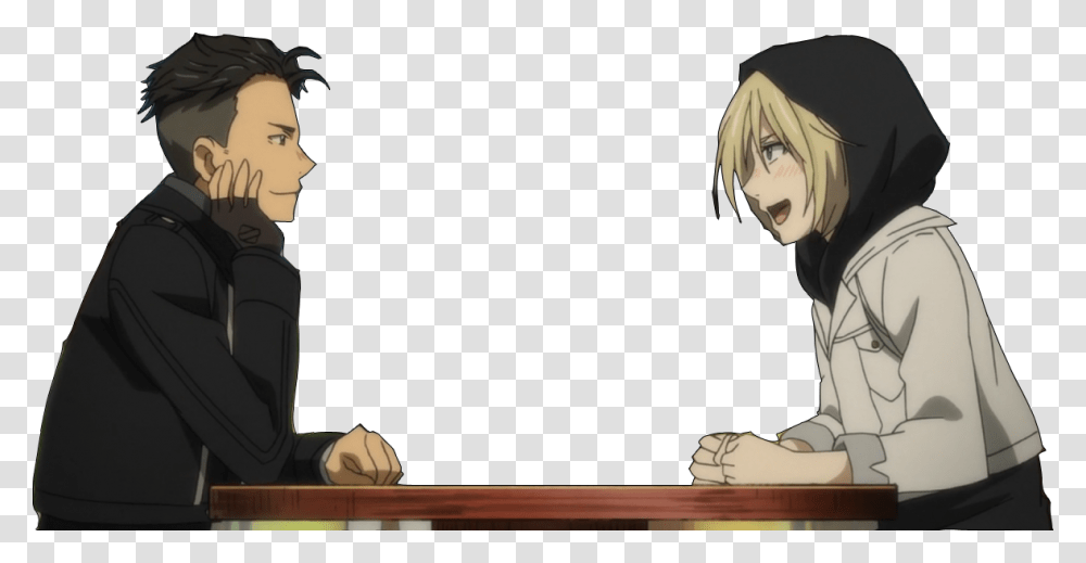 Have A Otabek And Yurio For All Of Your Yuri On Ice Yurio Y Otabek, Person, Helmet, Manga, Comics Transparent Png